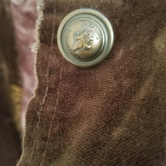 Miss Me Brown Jacket w/ Pink Lining & graphics - Picture 5 of 6